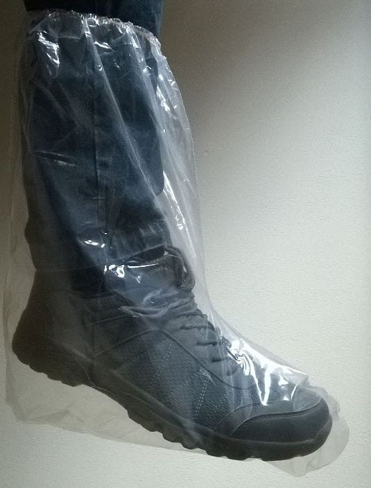 Ochraniacze wysokie foliowe mocne na obuwie-50 sztuk