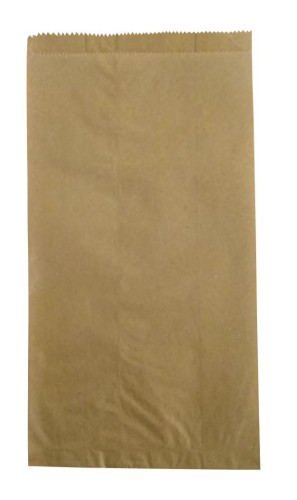 Torba papierowa szara fałdowa 29x15x6 cm-1000 sztuk.