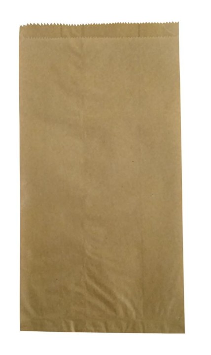 Torba papierowa szara fałdowa 29x15x6 cm-1000 sztuk.