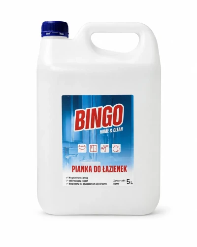 Bingo pianka do czyszczenia łazienek zapach brzoskwiniowy 5 l
