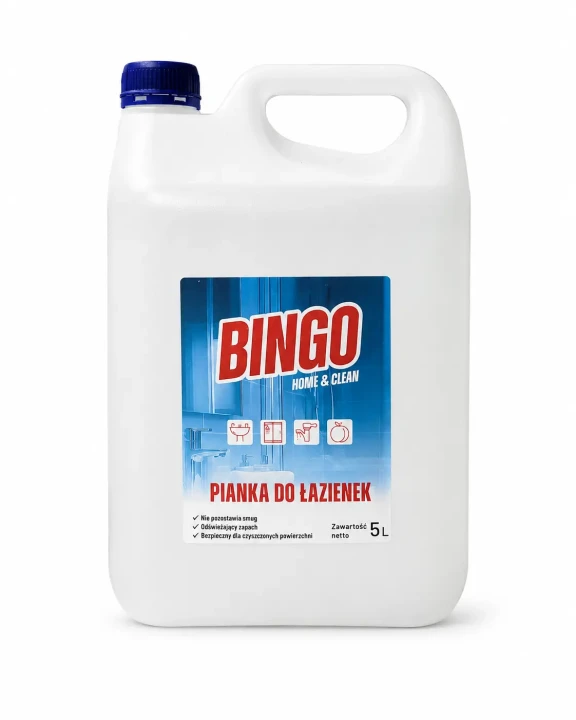 Bingo pianka do czyszczenia łazienek zapach brzoskwiniowy 5 l