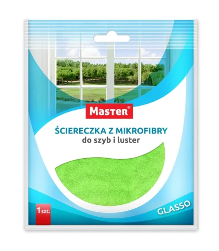 GLASSO ścierka z mikrofibry do okien 34x34 cm 300 g/m²